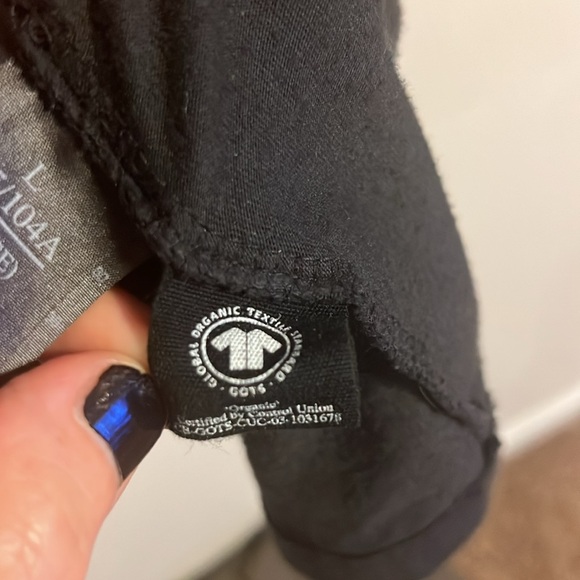 Black AllSaints Refract Cotton Logo Graphic Tee - Picture 7 of 8